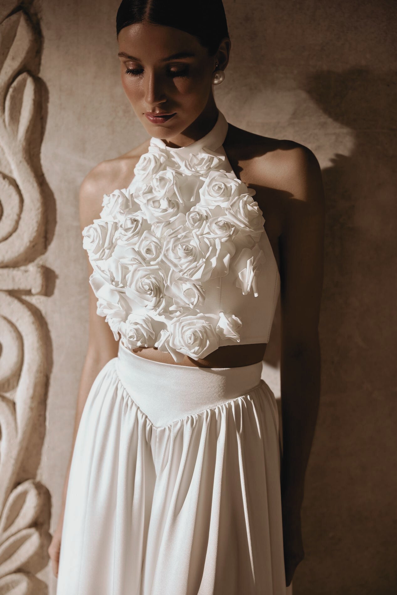 BRITT - TOP PARA NOVIA HALTER