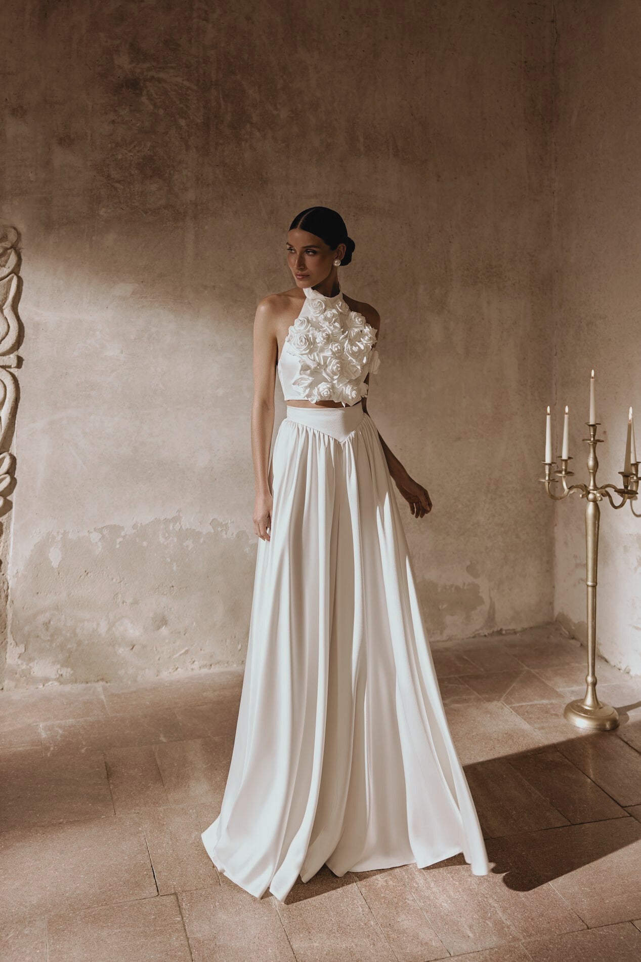 BRITT - TOP PARA NOVIA HALTER