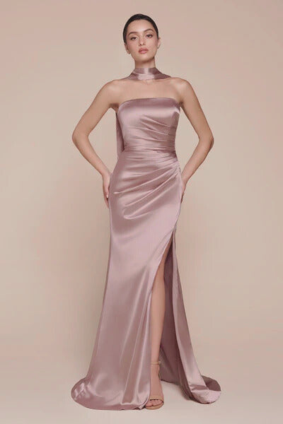 ALELI - VESTIDO DE DAMA DE HONOR COLOR ROSA