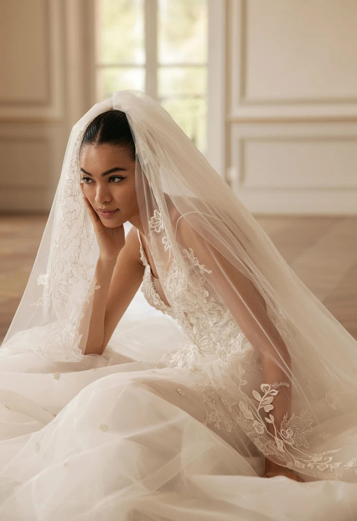 VESTIDO DE NOVIA FLORES 3D - FLOR