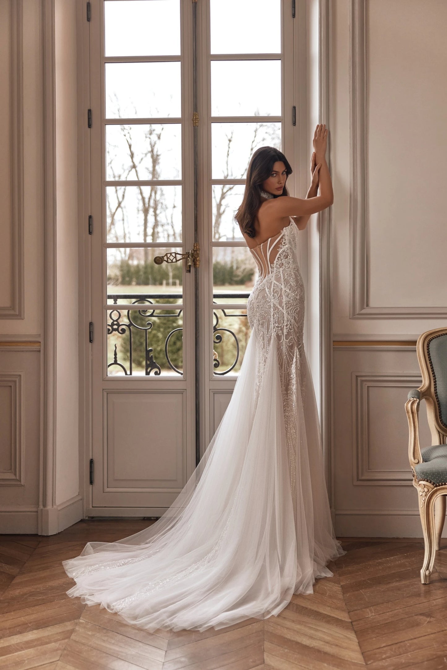 VESTIDO DE NOVIA SIRENA CUELLO HALTER - SILVANA