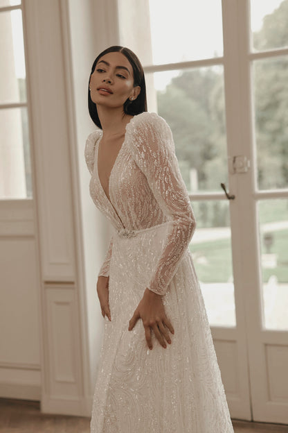 JULIANA - VESTIDO DE NOVIA EN PEDRERIA