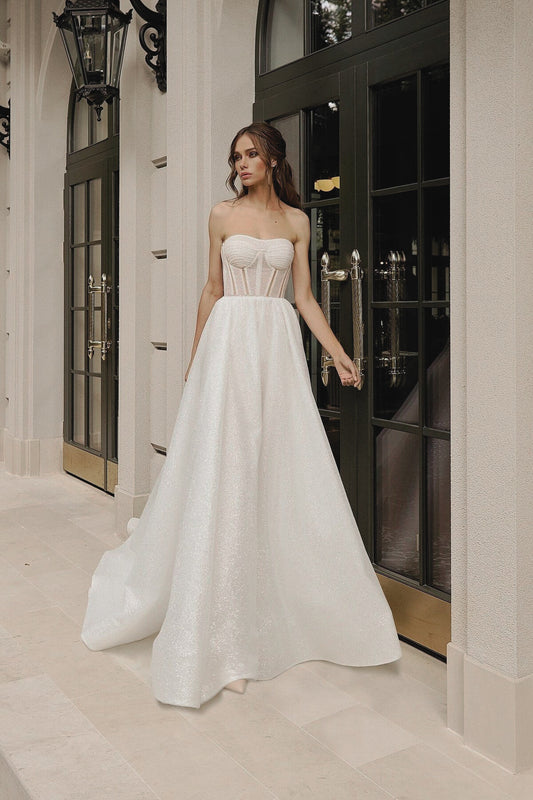 VESTIDO DE NOVIA BRILLANTE - BROOKE