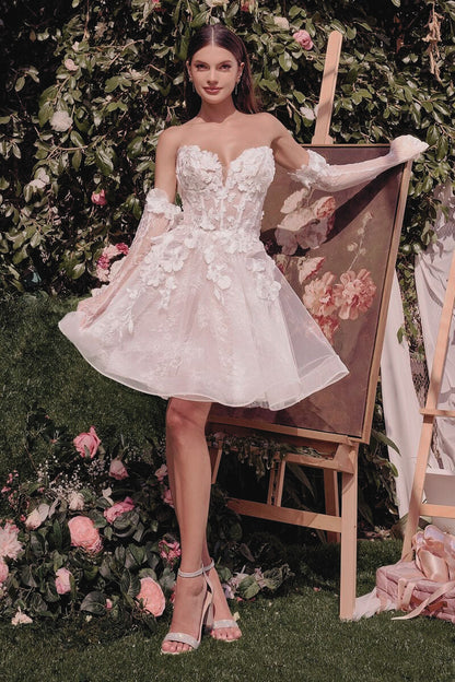 VESTIDO CORTO DE NOVIA - DANIELA