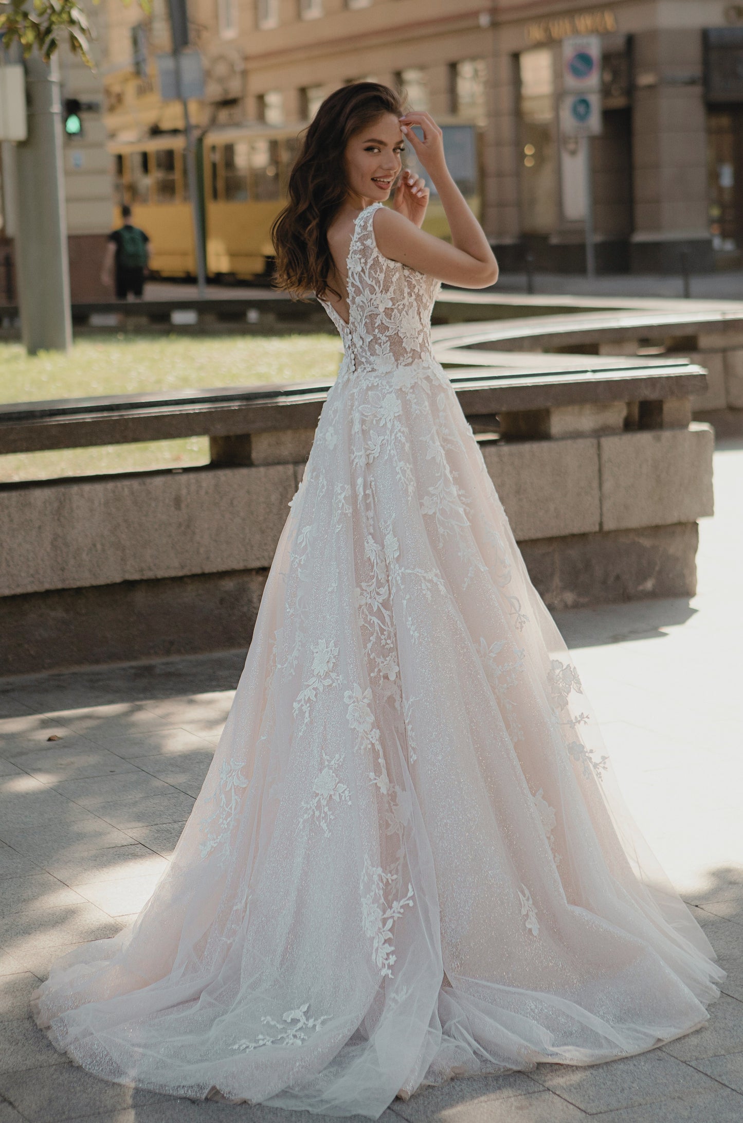 VESTIDO DE NOVIA DURAZNO - YENNIDED