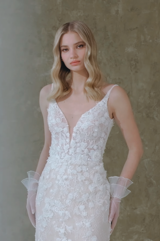 VESTIDO SIRENA CON TIRAS - VALENCIA