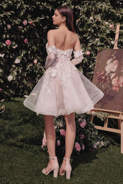 VESTIDO CORTO DE NOVIA - DANIELA