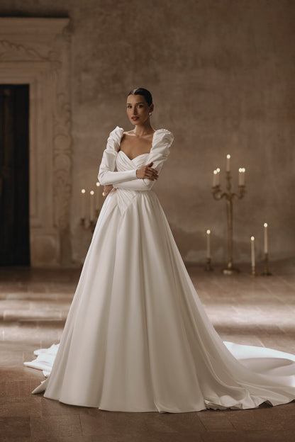 BAKER - VESTIDO DE NOVIA ESCOTE CORAZON MINIMALISTA