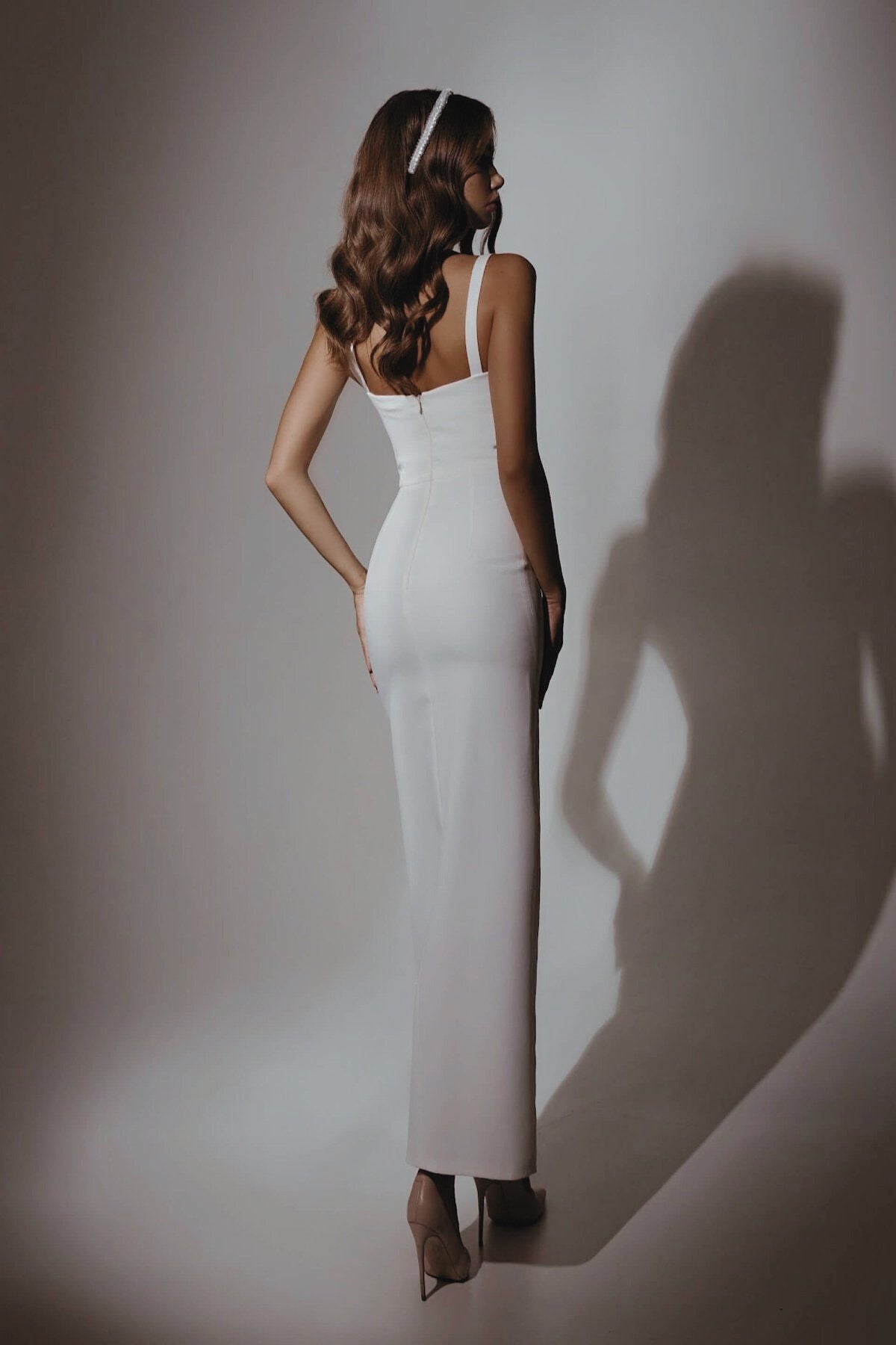 VESTIDO CIVIL LISO - IZABEL