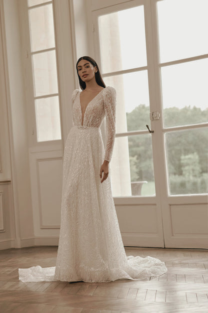 JULIANA - VESTIDO DE NOVIA EN PEDRERIA