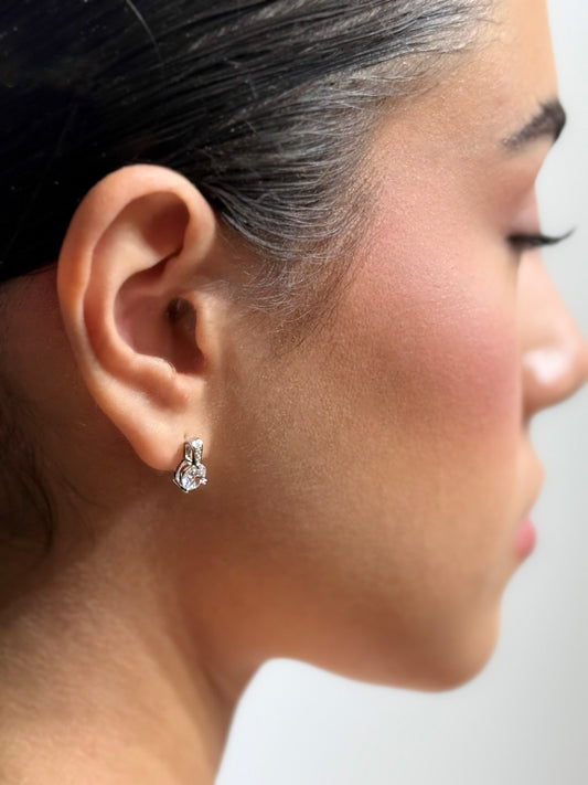 ARETES PLATEADOS CON DISEÑO CLÁSICO Y ACABADO REDONDO - IMPERIAL