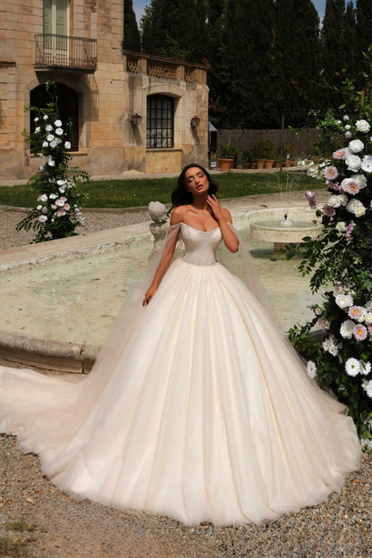VESTIDO DE NOVIA PRINCES BRILLANTE -NAIA