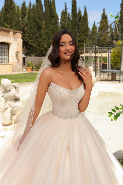 VESTIDO DE NOVIA PRINCES BRILLANTE -NAIA